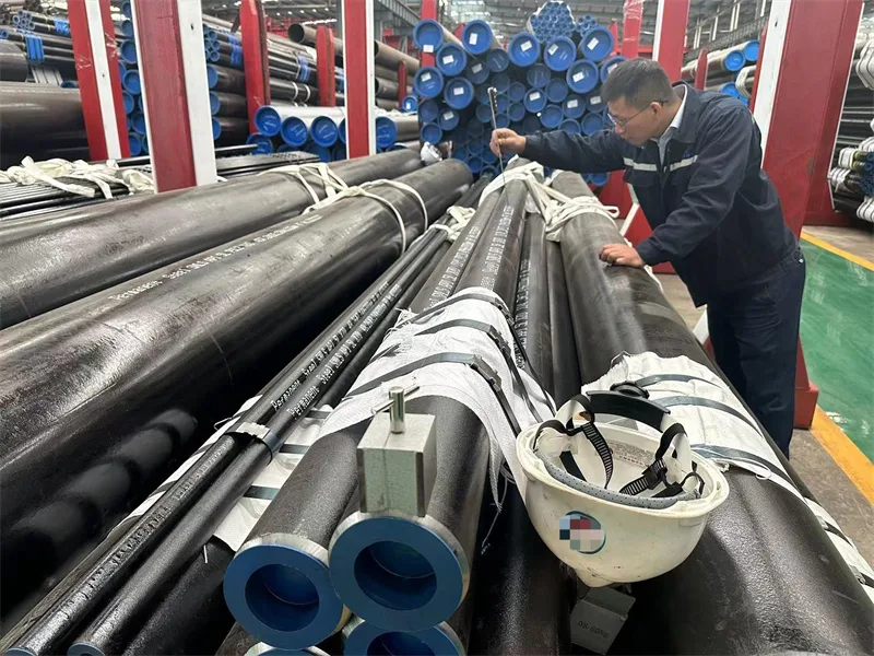 Carte de l'usine de tubes en acier au carbone API 5L, mesures avant livraison
