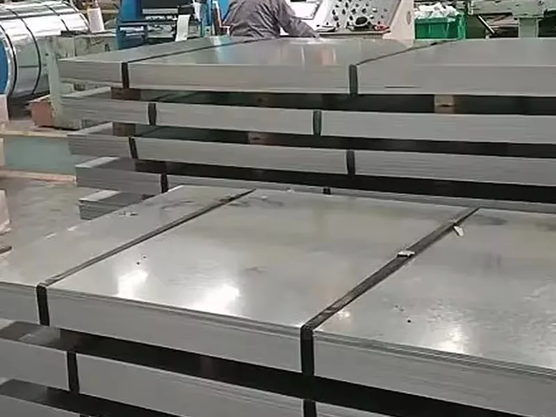 Paket Lembaran Baja Galvanis Spangle Biasa